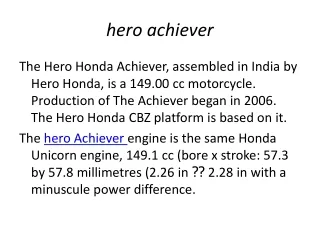 hero achiever