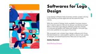 Softwares for Logo Design