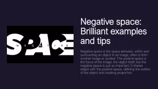 Negative space: Brilliant examples and tips