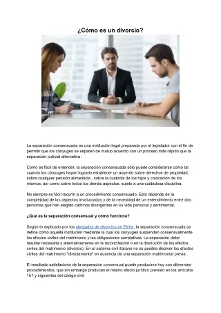 c mo es un divorcio