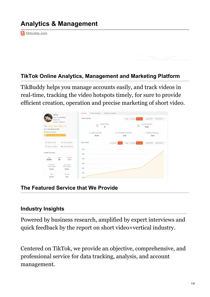 analytics management