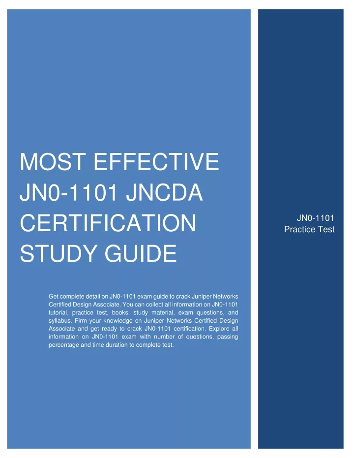 most effective jn0 1101 jncda certification study
