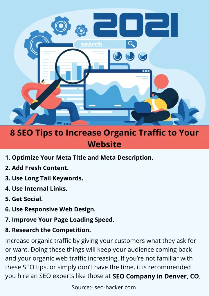 8 seo tips to increase organic traffic to your