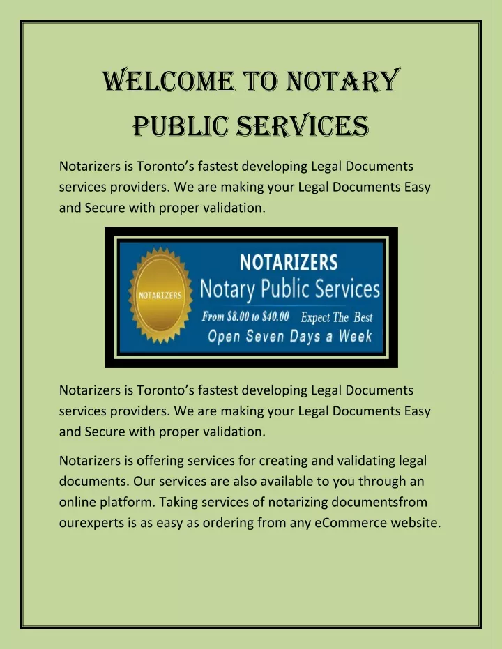 welcome to notary public services