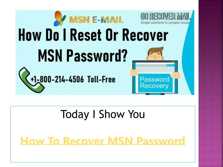 today i show you how to recover msn password
