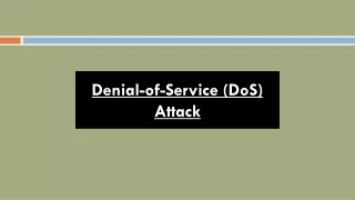 denial of service dos attack