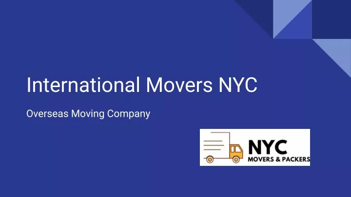 international movers nyc