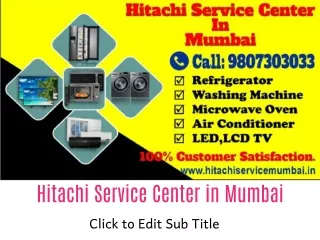 Hitachi Service Center in Mumbai