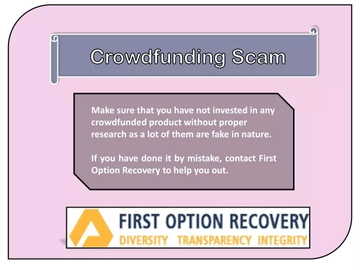 crowdfunding scam