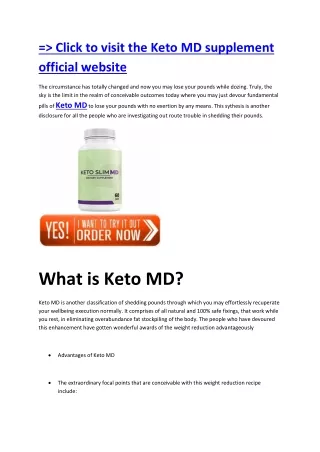 click to visit the keto md supplement official