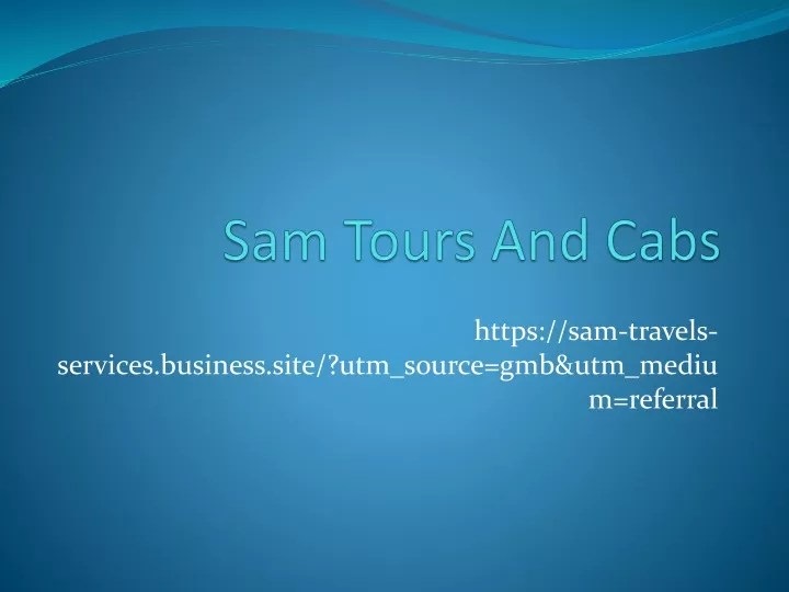 sam tours and cabs