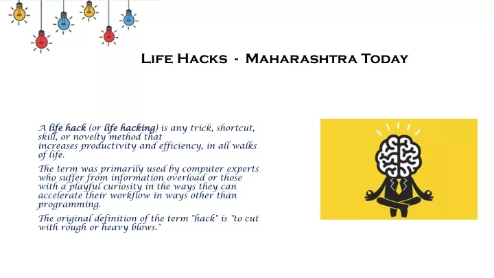 life hacks maharashtra today