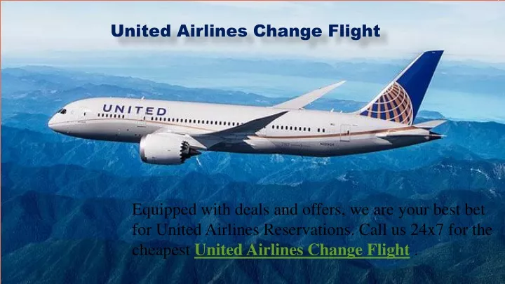 united airlines change flight