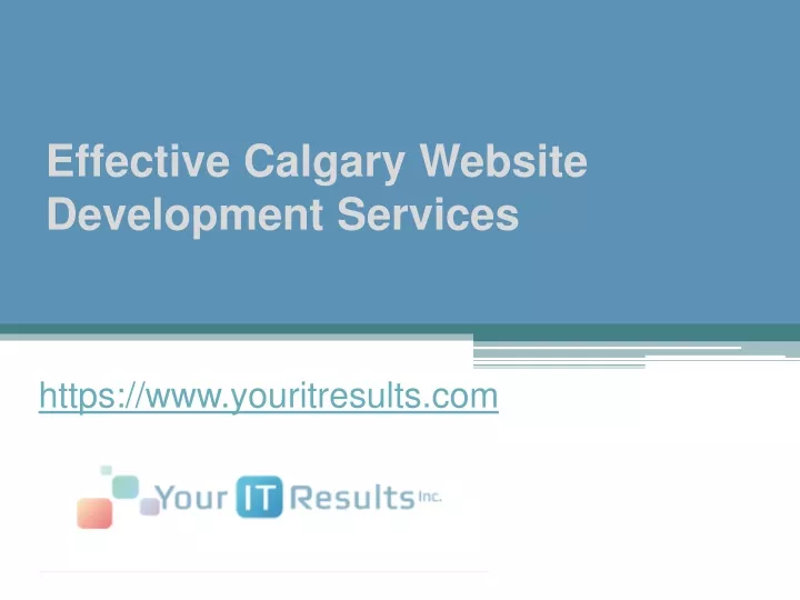 effective calgary website development services