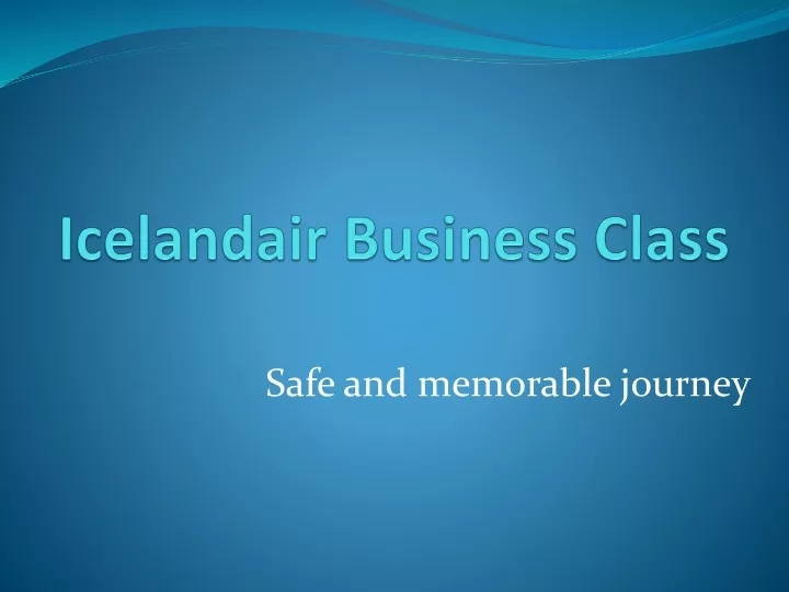icelandair business class