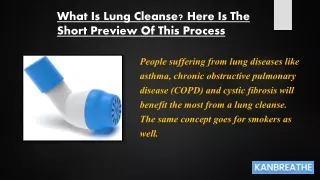lung cleanse