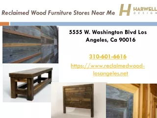 reclaimed wood furniture near me