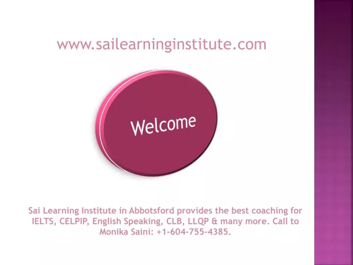 www sailearninginstitute com