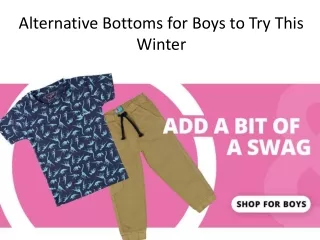 Different type of Winter wear bottom cloths for boys