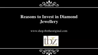 Reasons to Invest in Diamond Jewellery