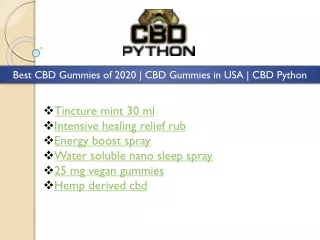 best cbd gummies of 2020 cbd gummies