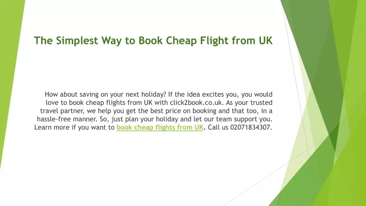 the simplest way to book cheap flight from uk