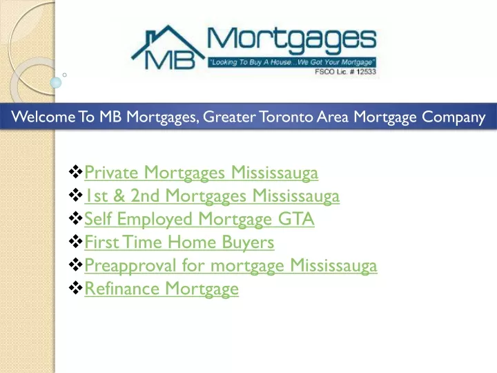 welcome to mb mortgages greater toronto area