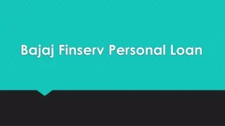 bajaj finserv personal loan