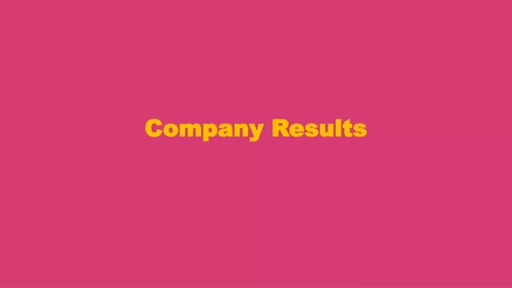 company results