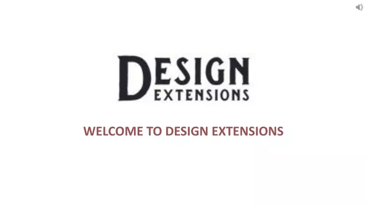 welcome to design extensions