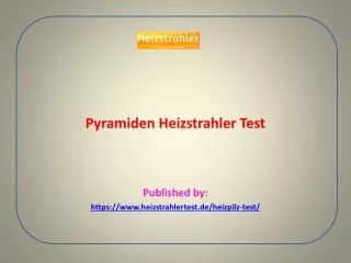 Pyramiden Heizstrahler Test