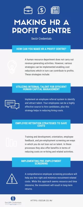 making hr a profit centre