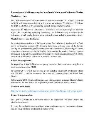 increasing worldwide consumption benefits