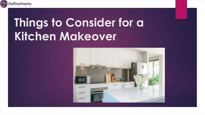 things to consider for a kitchen makeover