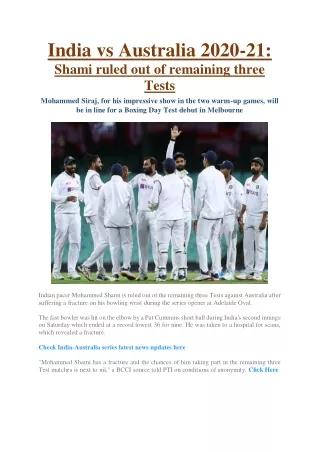 india vs australia 2020 21 shami ruled