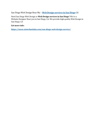 san diego web design near me web design services