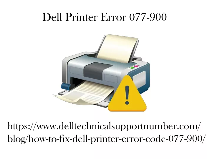 dell printer error 077 900