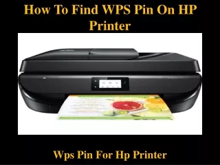 how to find wps pin on hp printer