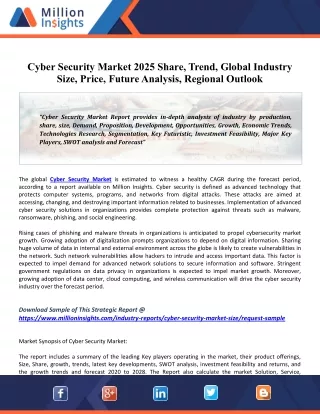 cyber security market 2025 share trend global
