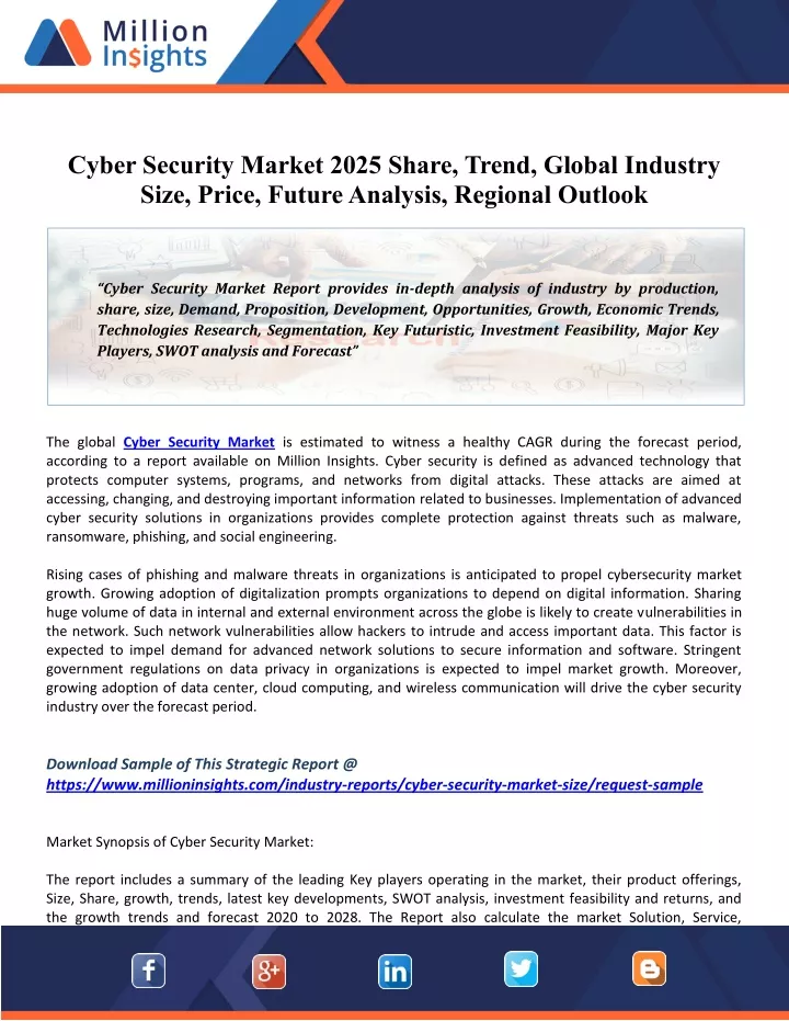 cyber security market 2025 share trend global