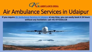 Air Ambulance Services in Udaipur