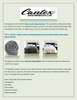 be prepared for comfort with the ultra plush