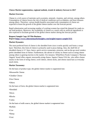 cheese market segmentation regional outlook