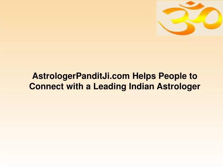 astrologerpanditji com helps people to connect