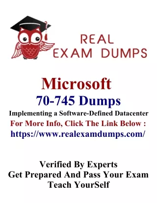 Microsoft 70-745 Free Dumps PDF - RealExamDumps