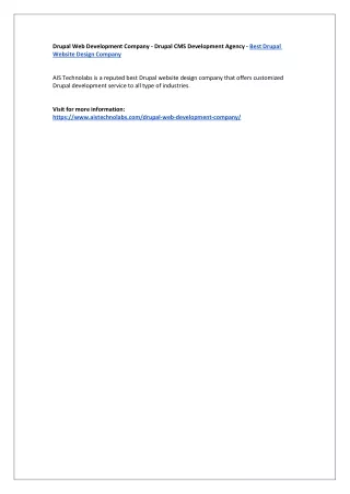 drupal web development company drupal