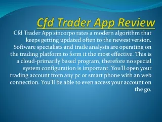 Cfd Trader App Review