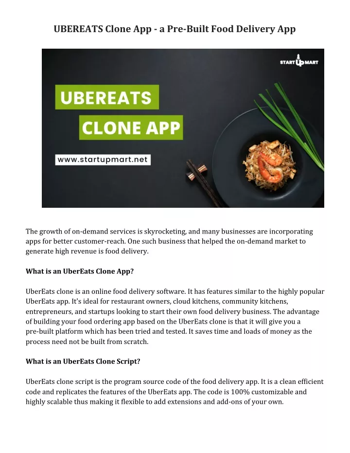 ubereats clone app a pre built food delivery app