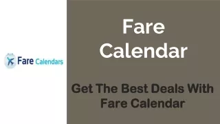fare calendar
