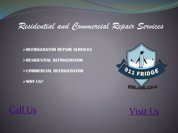 residential and commercial repair services